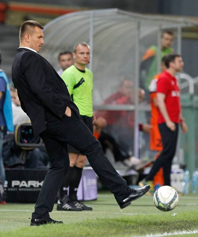 Football. T-Mobile Ekstraklasa. Podbeskidzie Bielsko Biala - Zaglebie Lubin. 27.05.2014