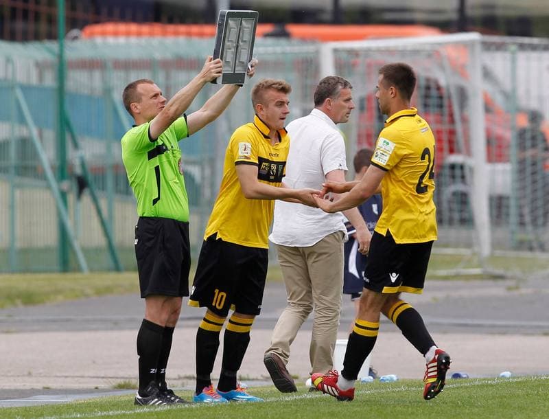 Football. I Liga. Stomil Olsztyn - GKS Katowice. 25.05.2014