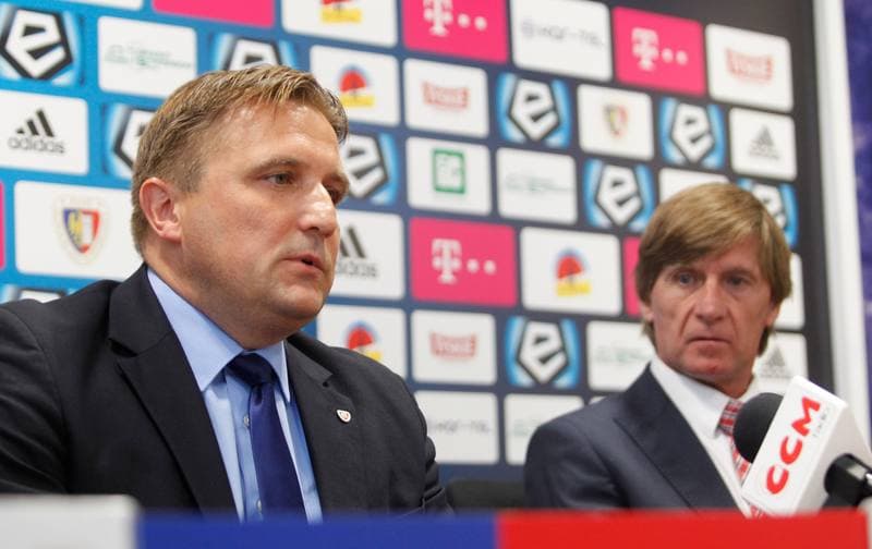 Football. Piast Gliwice. Press Conference. 20.06.2014