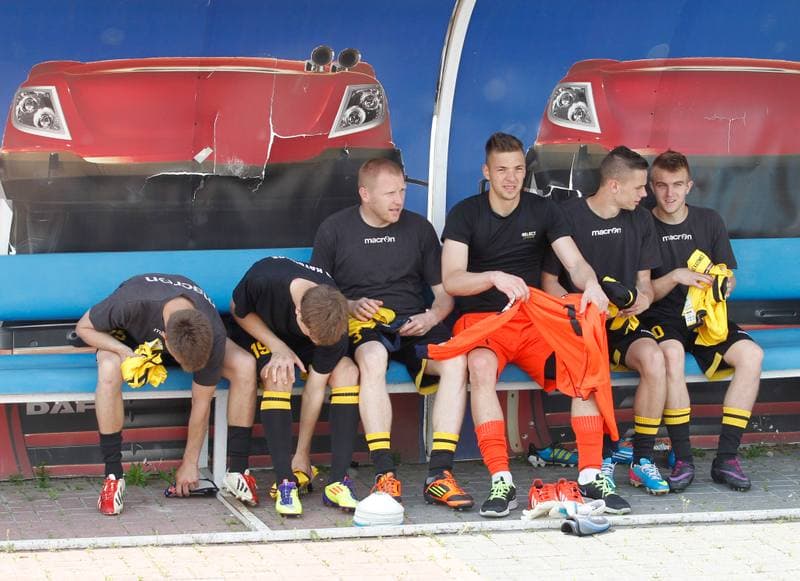 Football. I Liga. Stomil Olsztyn - GKS Katowice. 25.05.2014