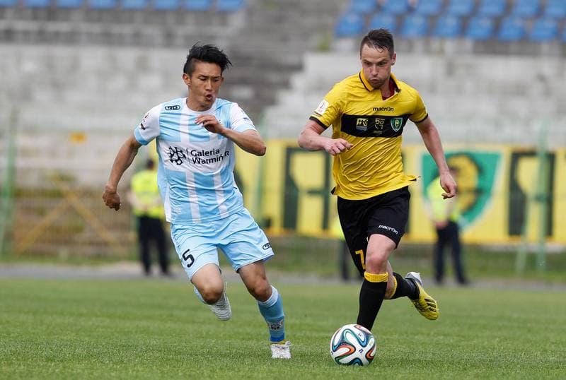 Football. I Liga. Stomil Olsztyn - GKS Katowice. 25.05.2014