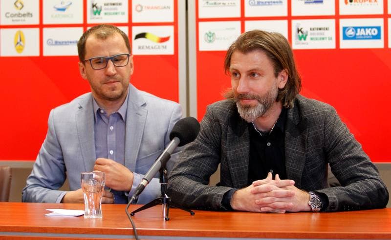Football. Rozwoj Katowice. Press Conference. 05.03.2015