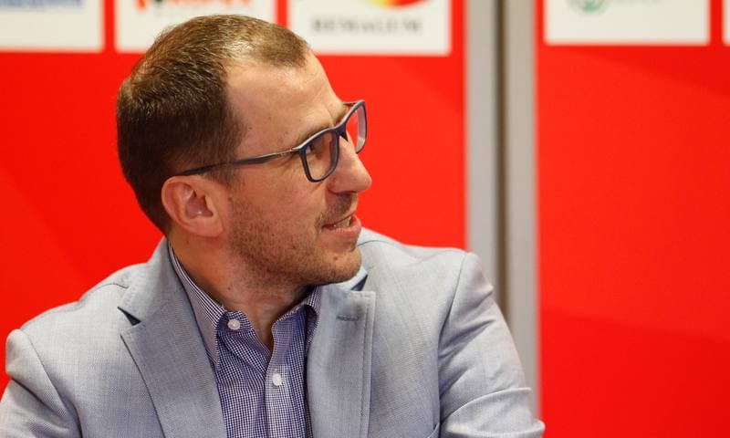 Football. Rozwoj Katowice. Press Conference. 05.03.2015