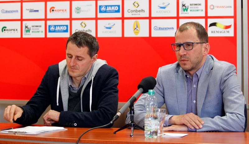 Football. Rozwoj Katowice. Press Conference. 05.03.2015