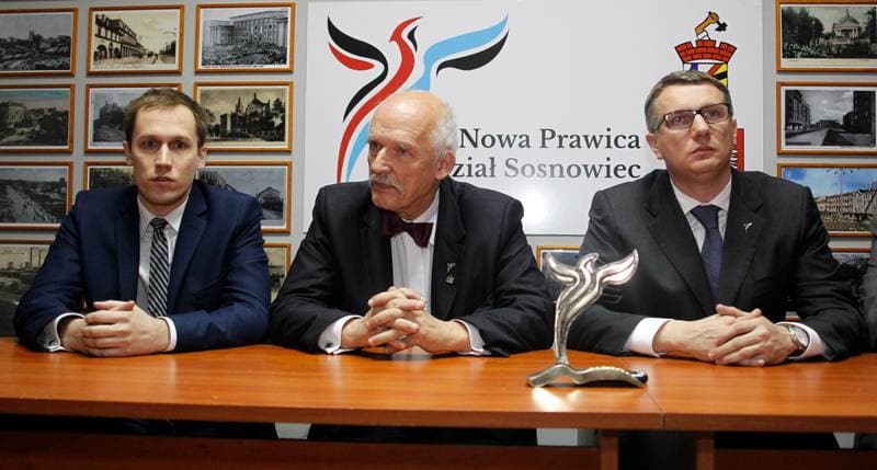 Przemyslaw Wipler. Kongres Nowej Prawicy. Press Conference. 08.01.2015