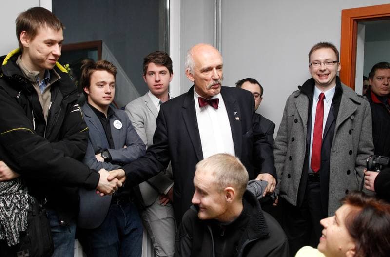 Przemyslaw Wipler. Kongres Nowej Prawicy. Press Conference. 08.01.2015