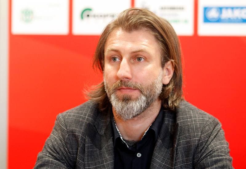 Football. Rozwoj Katowice. Press Conference. 05.03.2015