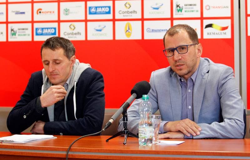Football. Rozwoj Katowice. Press Conference. 05.03.2015