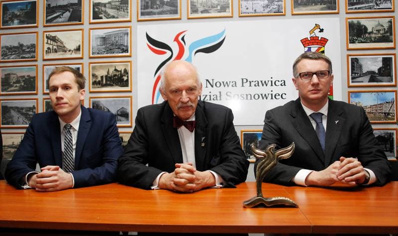 Przemyslaw Wipler. Kongres Nowej Prawicy. Press Conference. 08.01.2015