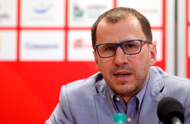 Football. Rozwoj Katowice. Press Conference. 05.03.2015