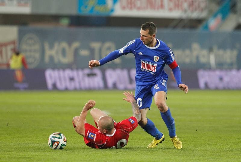 Football. T-Mobile Ekstraklasa. Piast Gliwice - Podbeskidzie Bielsko Biala. 31.05.2014