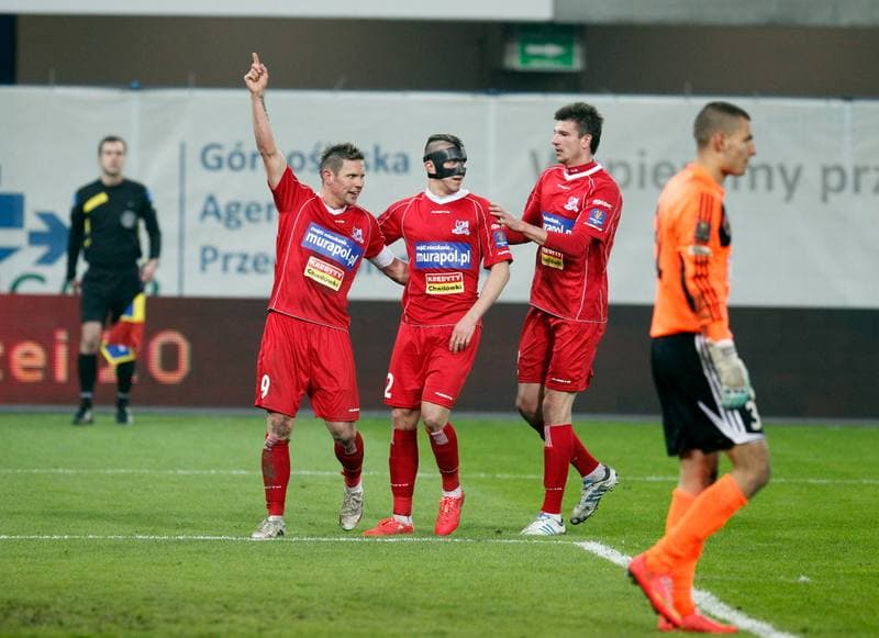 Football. T-Mobile Ekstraklasa. Piast Gliwice - Podbeskidzie Bielsko Biala. 31.05.2014