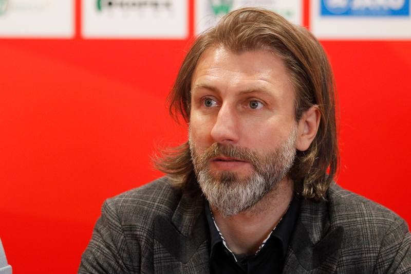 Football. Rozwoj Katowice. Press Conference. 05.03.2015
