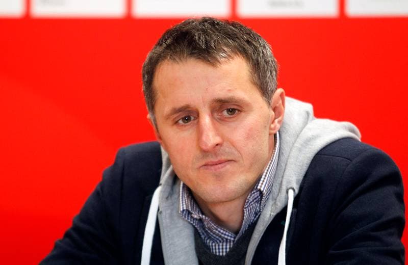 Football. Rozwoj Katowice. Press Conference. 05.03.2015