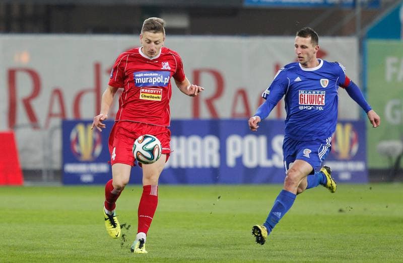 Football. T-Mobile Ekstraklasa. Piast Gliwice - Podbeskidzie Bielsko Biala. 31.05.2014