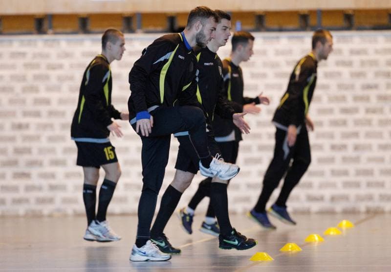 Football. GKS Katowice. Training. 25.01.2015
