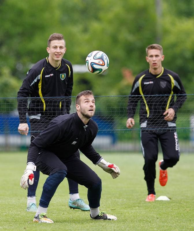 Football. GKS Katowice. Training. 25.01.2015