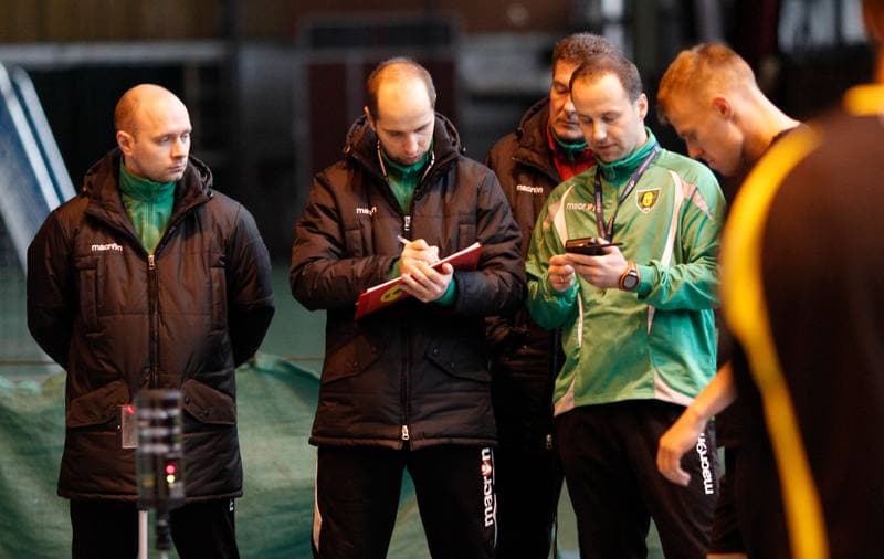 Football. GKS Katowice. Training. 25.01.2015
