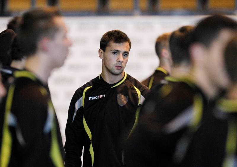 Football. GKS Katowice. Training. 25.01.2015