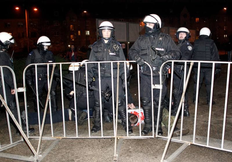 Football. Manifestacja w Obronie Kopaln. Zabrze. 17.01.2015