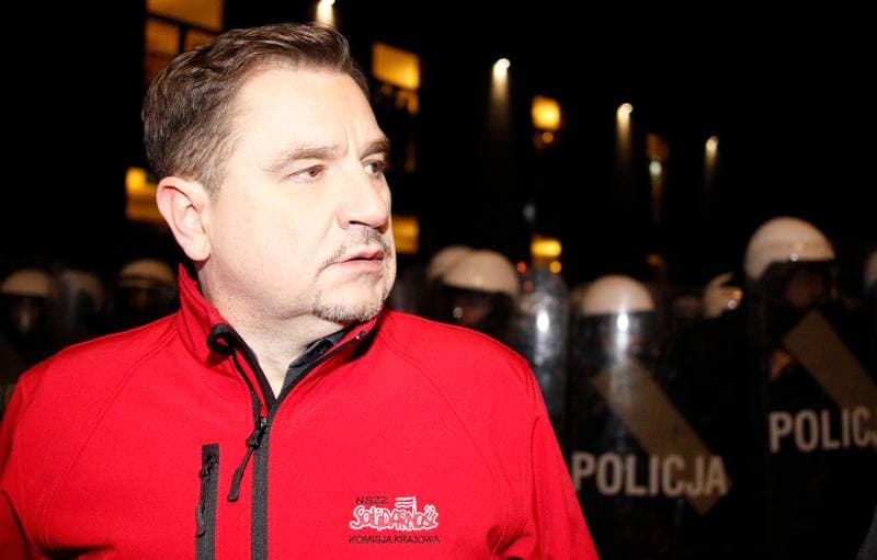 Football. Manifestacja w Obronie Kopaln. Zabrze. 17.01.2015