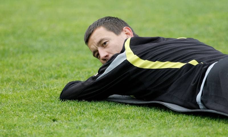 Football. GKS Katowice. Training. 25.01.2015