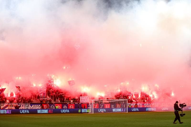 Football. UEFA Conference League. Rakow Czestochowa - AC Fiorentina. 19.03.2026