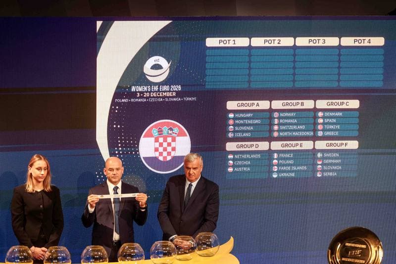 Handball. EHF Euro 2026. Group Draw. 16.04.2026