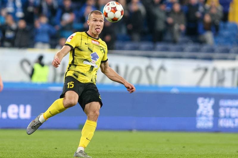 Football. Betclic I liga. Ruch Chorzow - Wieczysta Krakow. 11.04.2026