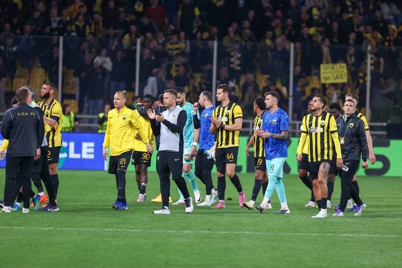 Football. UEFA Europa Conference League. AEK Athens - Rayo Vallecano. 16.04.2026