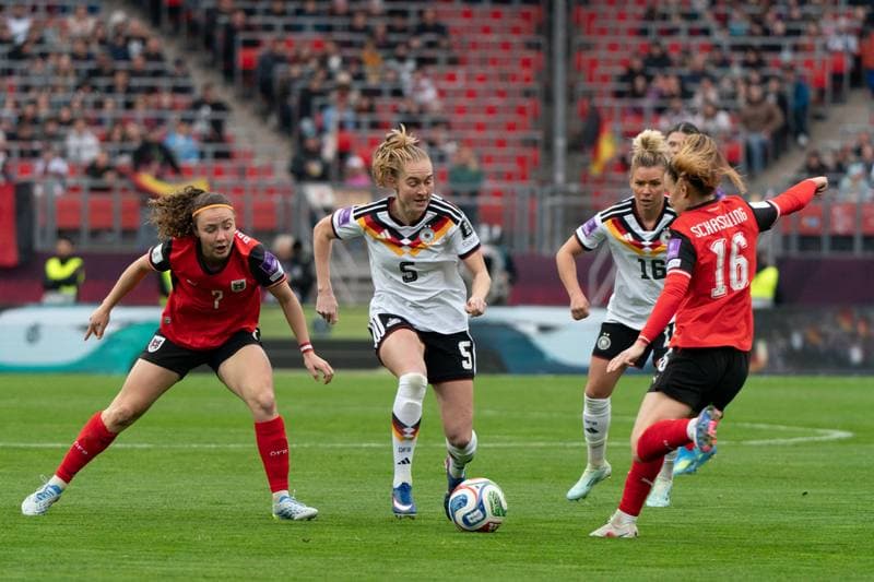 Football. FIFA Women's World Cup Qualifiers. Germany - Austria. 14.04.2026