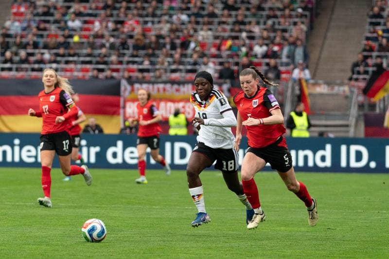 Football. FIFA Women's World Cup Qualifiers. Germany - Austria. 14.04.2026