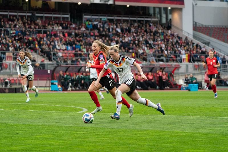 Football. FIFA Women's World Cup Qualifiers. Germany - Austria. 14.04.2026