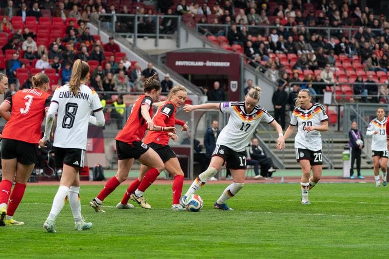 Football. FIFA Women's World Cup Qualifiers. Germany - Austria. 14.04.2026