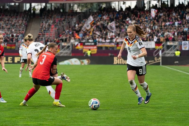 Football. FIFA Women's World Cup Qualifiers. Germany - Austria. 14.04.2026