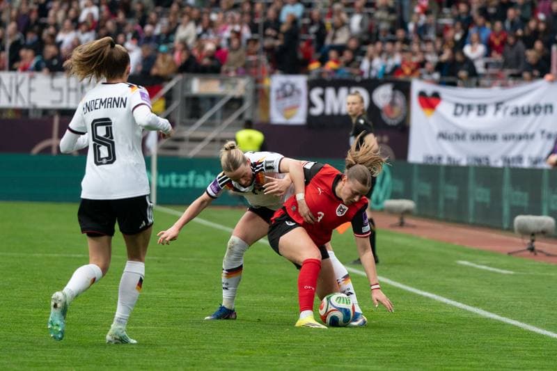 Football. FIFA Women's World Cup Qualifiers. Germany - Austria. 14.04.2026