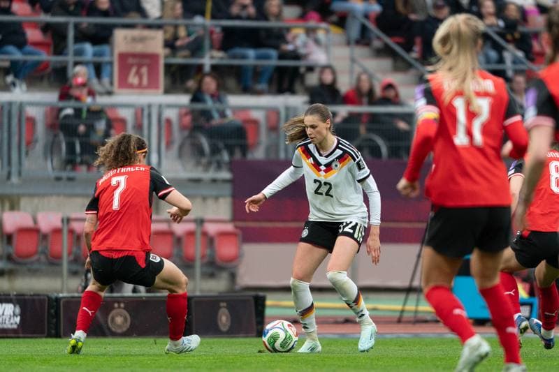 Football. FIFA Women's World Cup Qualifiers. Germany - Austria. 14.04.2026
