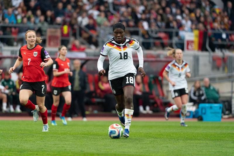 Football. FIFA Women's World Cup Qualifiers. Germany - Austria. 14.04.2026