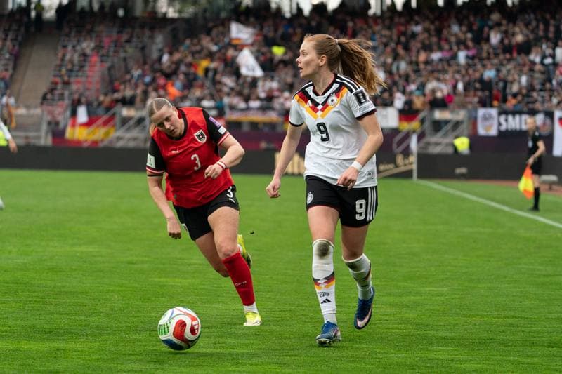 Football. FIFA Women's World Cup Qualifiers. Germany - Austria. 14.04.2026