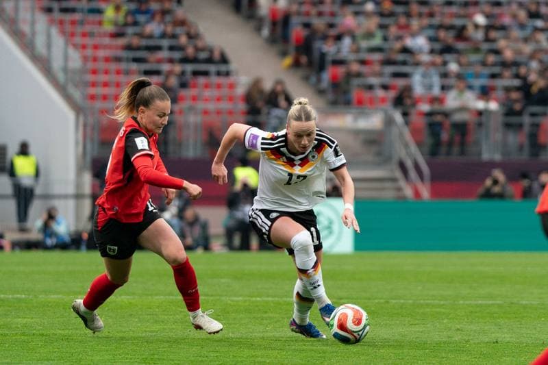 Football. FIFA Women's World Cup Qualifiers. Germany - Austria. 14.04.2026