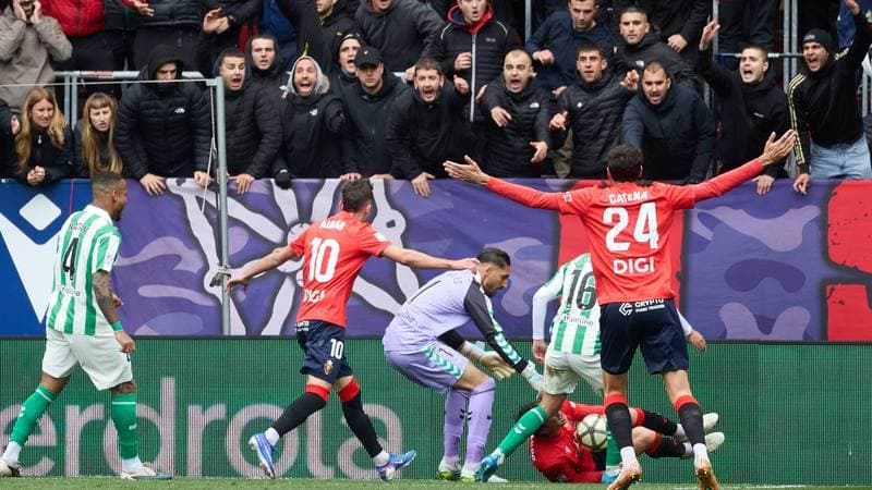 Football. La Liga. CA Osasuna - Real Betis. 12.04.2026
