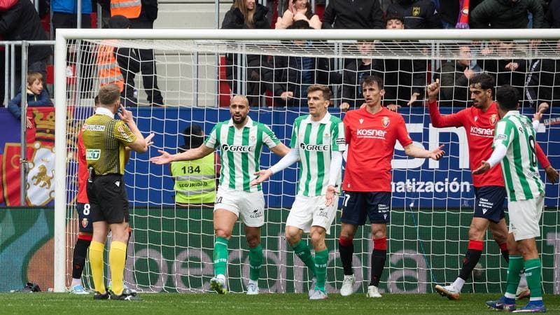 Football. La Liga. CA Osasuna - Real Betis. 12.04.2026