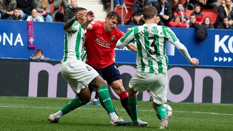Football. La Liga. CA Osasuna - Real Betis. 12.04.2026