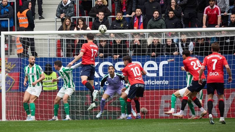 Football. La Liga. CA Osasuna - Real Betis. 12.04.2026