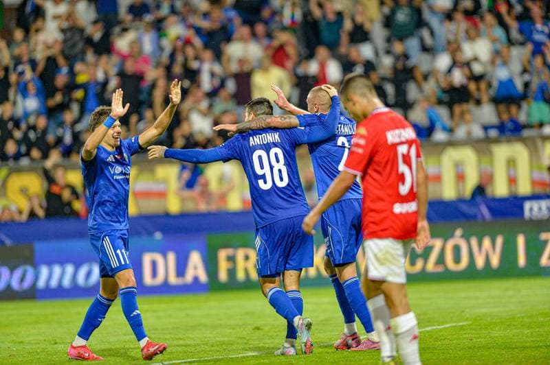 Football. Betclic 1 Liga. Miedz Legnica - Wisla Krakow. 29.08.2025