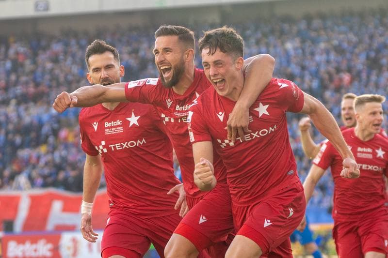 Football. Betlic 1 Liga. Ruch Chorzow - Wisla Krakow. 22.02.2025
