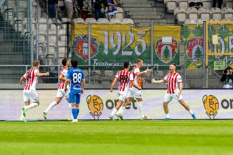 Football. PKO BP Ekstraklasa. Cracovia - Puszcza Niepolomice. 29.03.2025