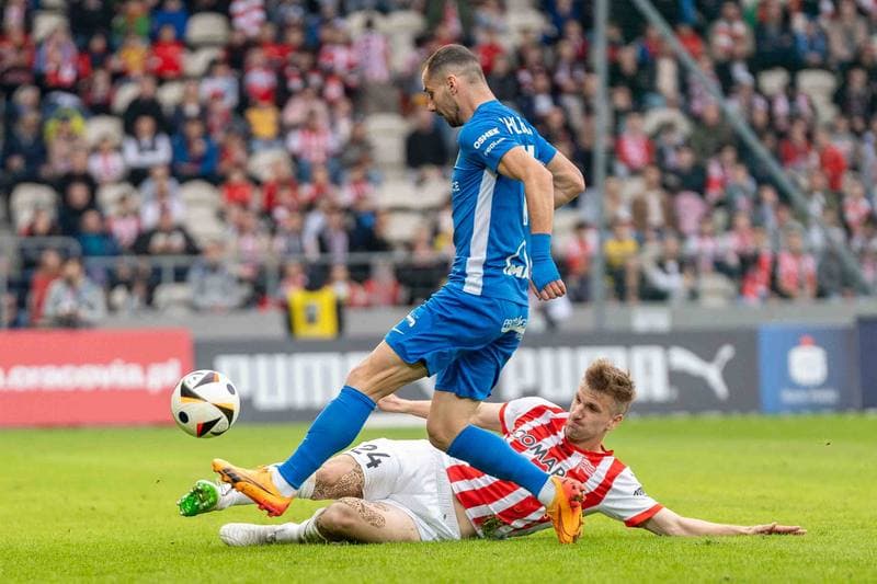 Football. PKO BP Ekstraklasa. Cracovia - Puszcza Niepolomice. 29.03.2025
