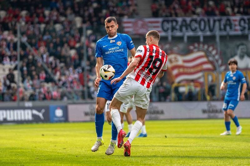 Football. PKO BP Ekstraklasa. Cracovia - Puszcza Niepolomice. 29.03.2025