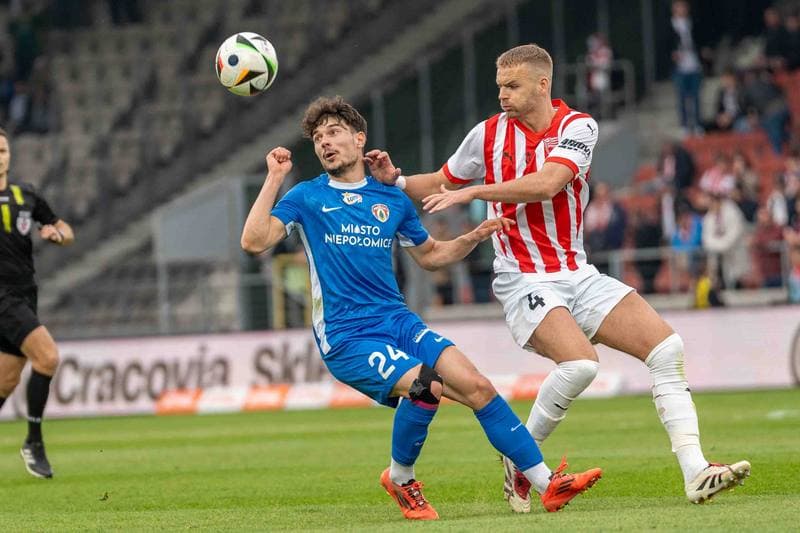 Football. PKO BP Ekstraklasa. Cracovia - Puszcza Niepolomice. 29.03.2025